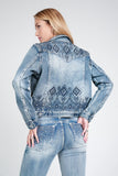 Sabrina 3D Aztec Grace In LA Easyfit Mid Rise Bootcut Jeans