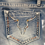 Proud Longhorn Hipster Bootcut Grace In LA Light Denim Jeans NEW