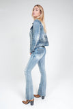 Sabrina 3D Aztec Grace In LA Easyfit Mid Rise Bootcut Jeans
