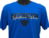 Blue Australian Western Wear Mens Shirt Sz Medium, XL, 2XL & 3XL Left ON SALE