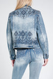 Sabrina 3D Aztec Grace In LA Easyfit Mid Rise Bootcut Jeans