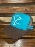 Limited Edition Teal Yellowstone Dutton Ranch Glow Brand Trucker Cap RESTOCK