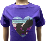 Twilight Kisses Toddler Girls Grape AWW Graphic Shirt ON SALE