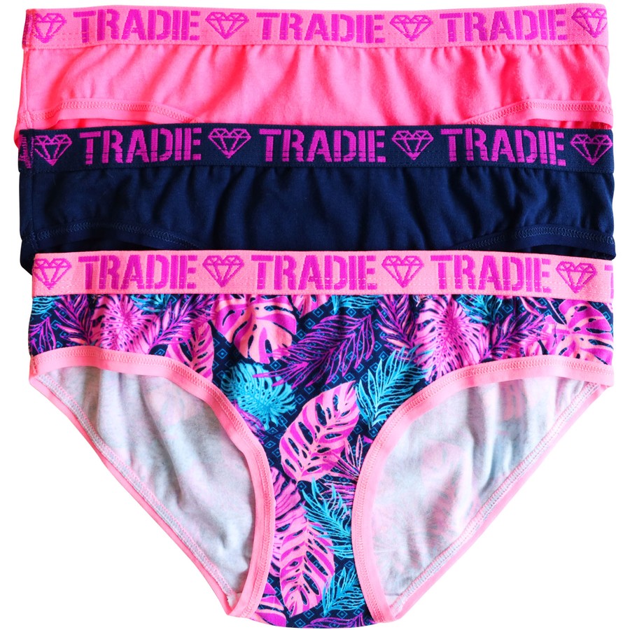 Girls Tradie Bikini Underwear 3 Pack – Dusty Diamonds Australia