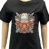 Fierce Bull Toddler Boys Black AWW Baby 00 & 0 Left Shirt