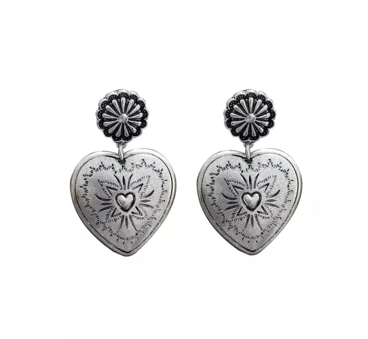 Concho stud outlet earrings