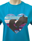 Twilight Kisses Teen Girls Turquoise AWW SS Graphic Shirt ON SALE