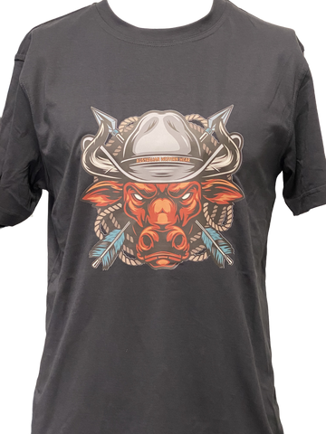 Fierce Bull Men's Charcoal AWW SS Graphic Shirt ON SALE