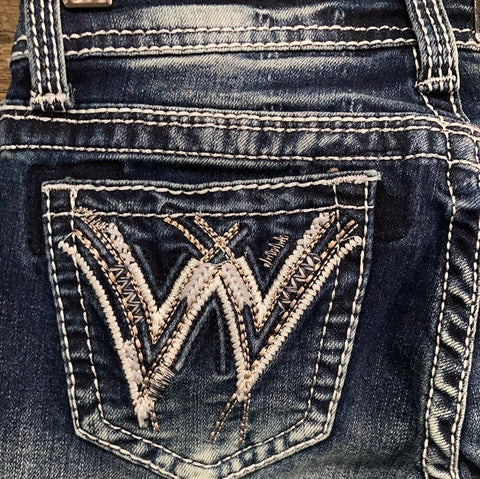 Girls Metallic Western Grace In La Bootcut Jeans SIZE 7 ON SALE