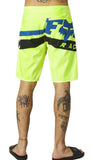 Wrapped Fluro Yellow Fox Racing 21” Board Shorts CLEARANCE SALE Sz32 Left