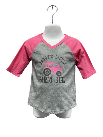Infants/Little Girls Daddy's Little Farm Girl 3/4 Sleeve Shirt ON SALE