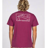 Plum Wash Out Mens Short Sleeve Shirt CLEARANCE SALE 2XL