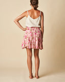 Cottage Floral Cherrylane Crinkle Flair Skirt AU8 & AU10 Left CLEARANCE SALE