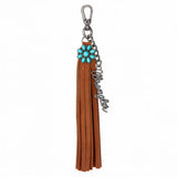 Wrangler Brown Fringe Bag Charm / Keyring