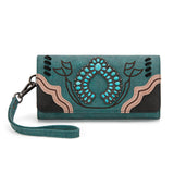 Montana West Turquoise Squash Blossom Wallet