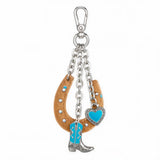 Wrangler Western Horse Shoe Bag Charm / Keyring