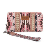 Wrangler Pink Southwestern Pattern Wallet