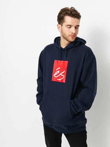 Main Block Es Navy Fleece Hoodie CLEARANCE SALE