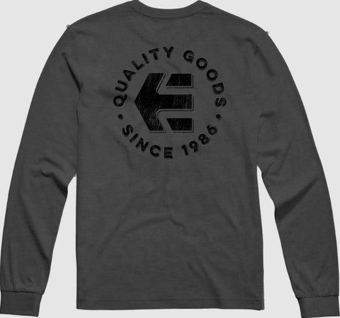 Etnies Since 1986 Long Sleeve Shirt Charcoal CLEARANCE SALE