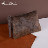 Montana West Horse HOH Leather Clutch Wallet