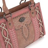 Montana West Pink Cut Out Collection Tote Handbag