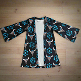 Girls Western Turquoise Longhorn Cardigan ON SALE