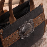 Wrangler Black Buckle Collection Tote Bag
