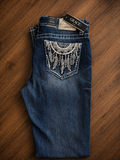 Feather Dreams Grace In LA Easyfit Mid Rise Bootcut Jeans