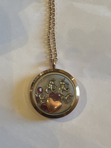 The Heart Herd Swarovski Rose Gold Necklace