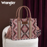 Wrangler Pink Southwestern Pattern Tote Crossbody Handbag