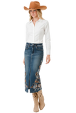 Lainey Western Grace In LA Denim Skirt