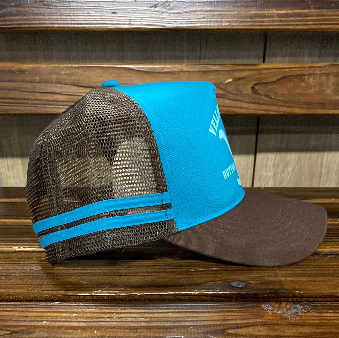 Teal Yellowstone Dutton Ranch Glow Brand Trucker Cap RESTOCK – Dusty ...