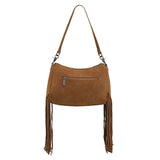 Wrangler Brown Fringe Buckle Collection Crossbody Bag