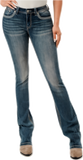 Theodora Turquoise Stud Grace In LA Easyfit Mid Rise Bootcut Jeans