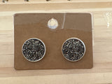 Faux Druzy Stud Earrings