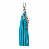 Wrangler Turquoise Fringe Bag Charm / Keyring