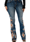 Tallulah Aztec Grace In LA High Waisted Flare Jeans