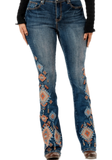 Tallulah Aztec Grace In LA High Waisted Flare Jeans