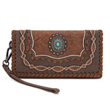 Montana West Brown Concho Collection Wallet