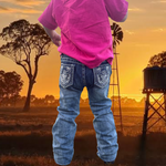 Desert Child Little Girls Grace In LA Tinnies Bootcut Jeans NEW