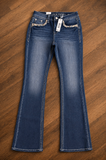Shiloh Turquoise Grace In LA Easyfit Mid Rise Bootcut Jeans