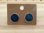 Faux Druzy Stud Earrings