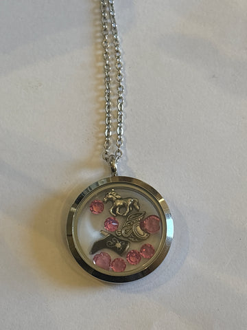 Love Western Swarovski Silver Necklace