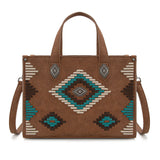 Montana West Aztec Collection Tote Crossbody Handbag