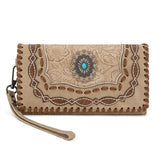 Montana West Tan Concho Collection Wallet