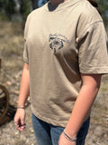 Dusty Diamonds Dark Beige Logo Shirt