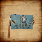 Turquoise Dreamcatcher Montana West Clutch/Crossbody Bag