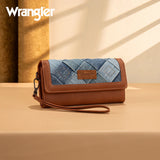 Wrangler Woven Denim Tri Fold Wallet