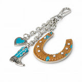 Wrangler Western Horse Shoe Bag Charm / Keyring