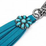 Wrangler Turquoise Fringe Bag Charm / Keyring
